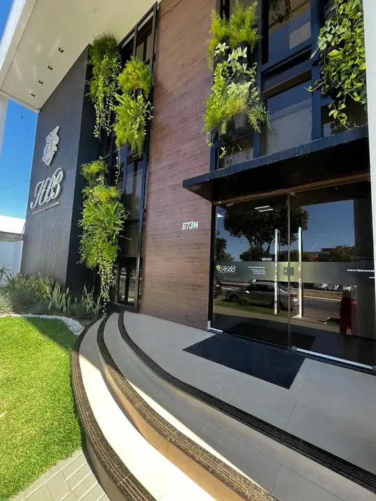 Fachada da sede da HBB Contabilidade, em Nova Mutum-MT